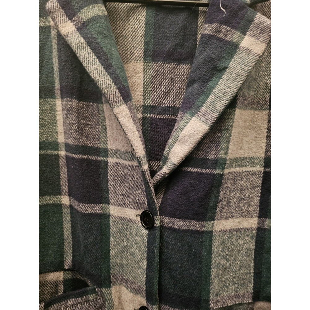Prettygarden Womens Long Sleeve Plaid Shacket Jacket  Button Front Pockets M - Picture 4 of 9